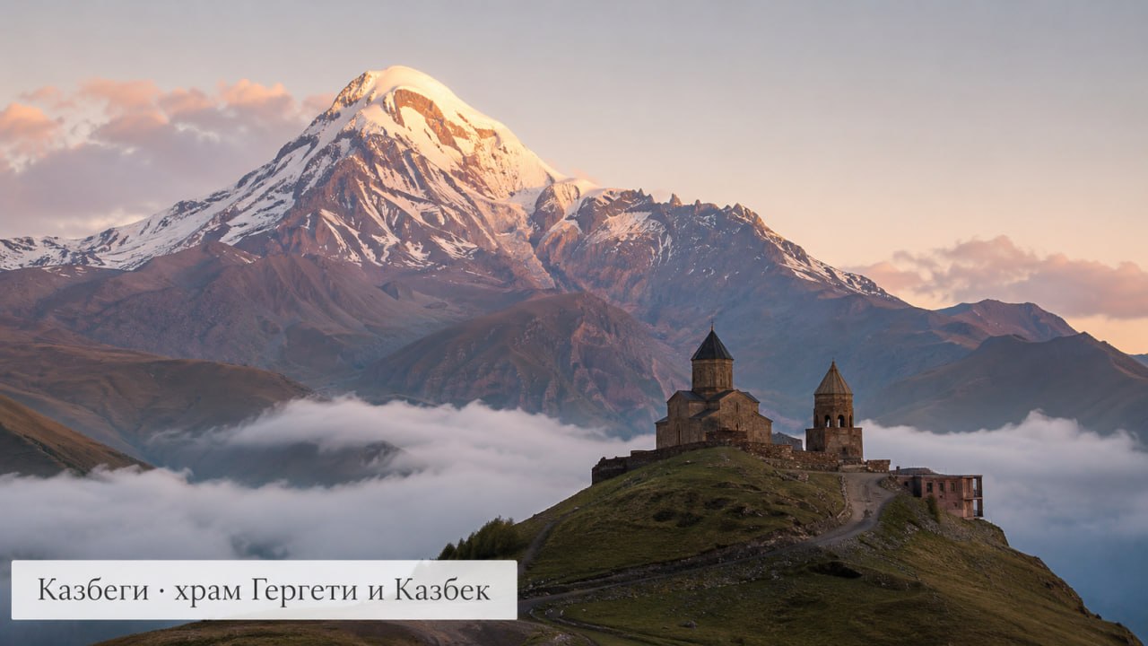 Казбеги и дорога к Кавказу